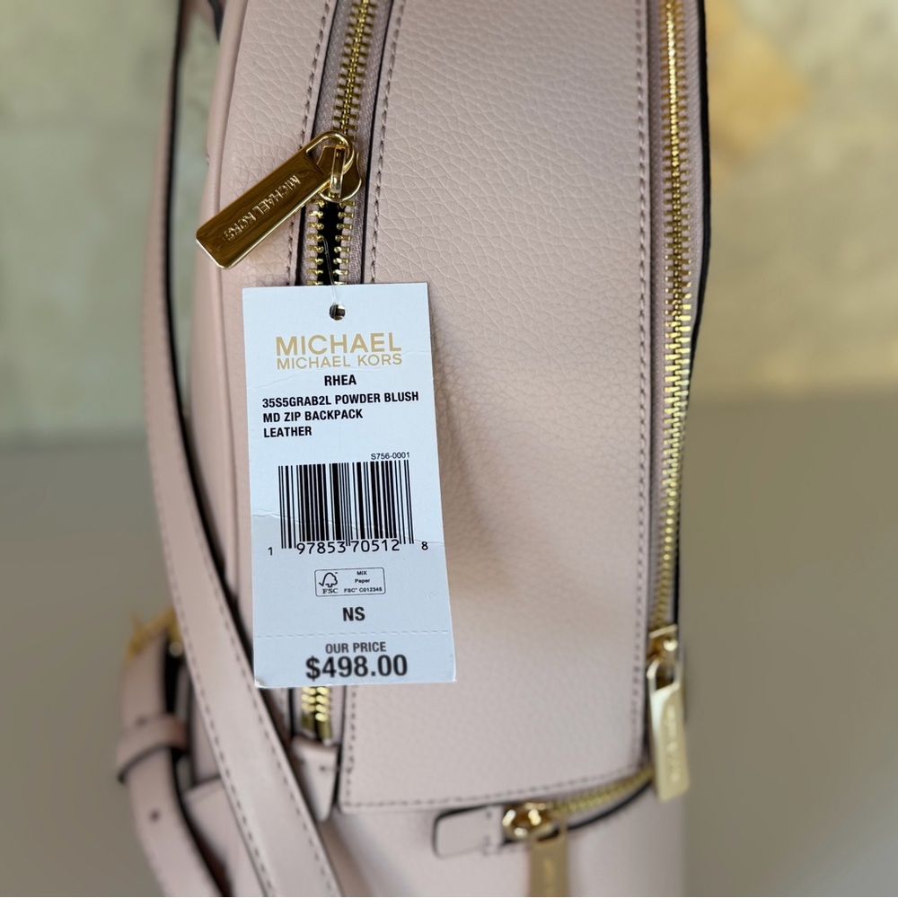 Michael Kors Rhea MediumPink Backpack - Picture 10 of 10